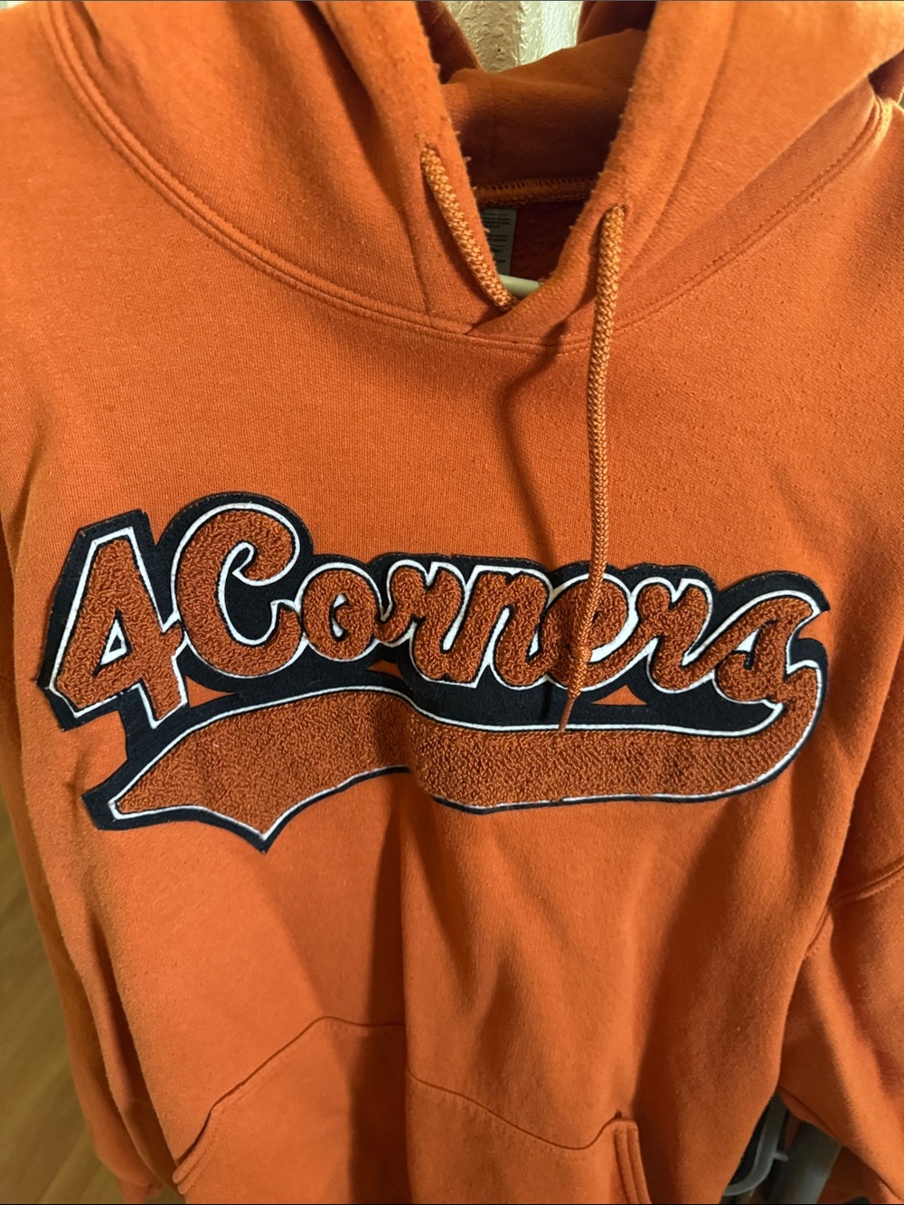 Orange Men's Pullover Hoodie
